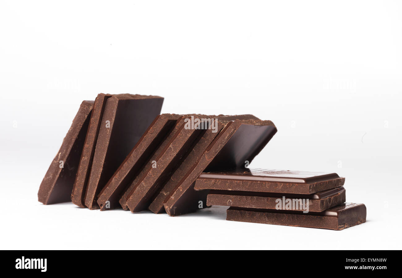 Chocolate Dominoes Stock Photo