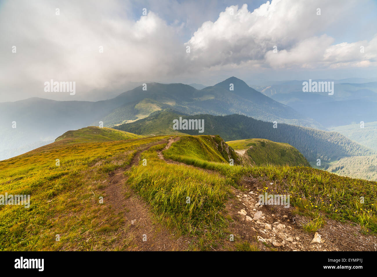 storm clouds over the mountains. The Ukraine Stock Photo - Alamy