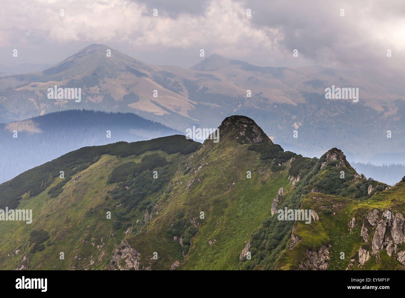 storm clouds over the mountains. The Ukraine Stock Photo - Alamy