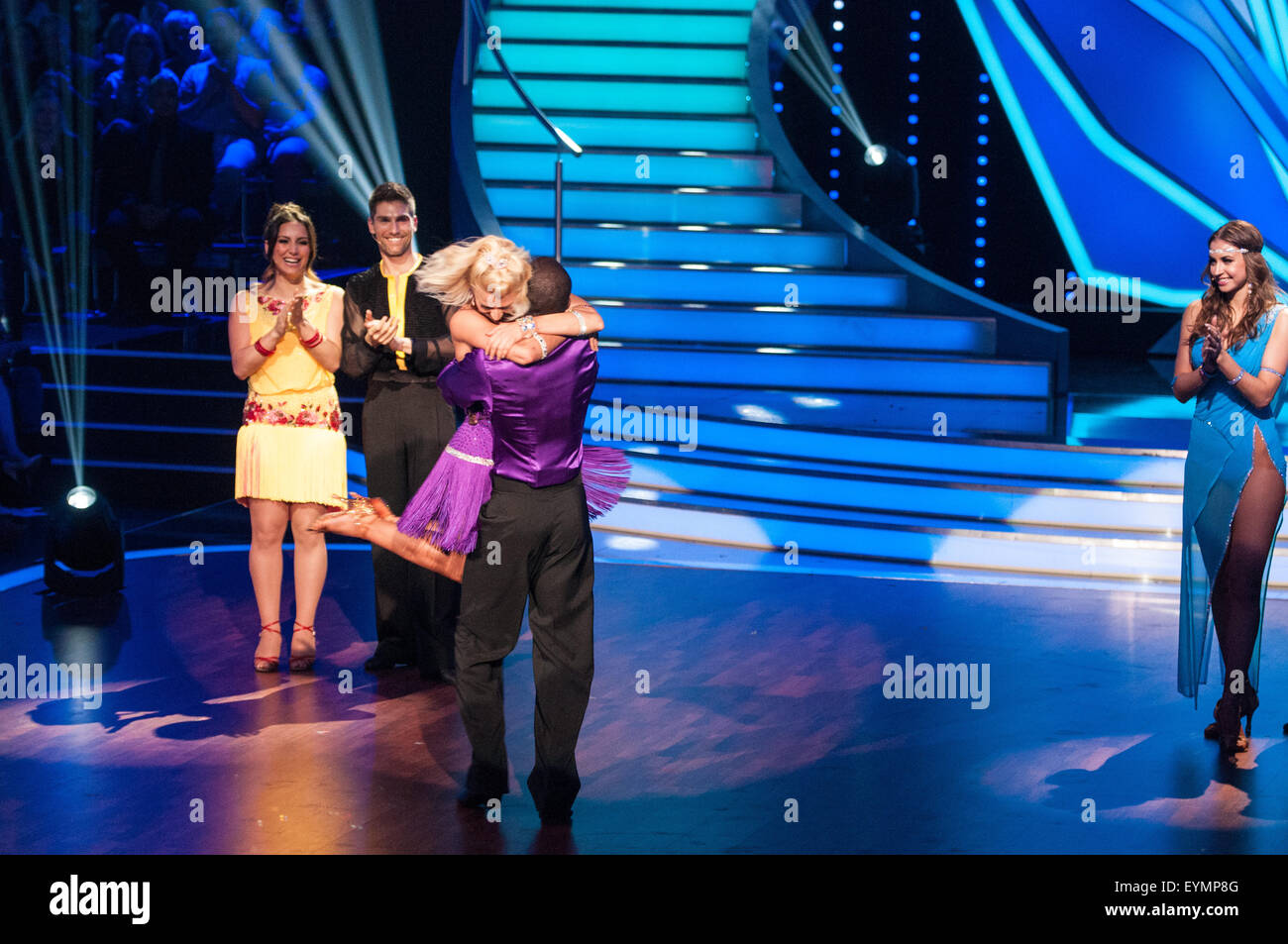 German RTL TV show Let's Dance at Coloneum Featuring: Hans Sarpei, Kathrin  Menzinger Where: Cologne, Germany When: 29 May 2015 C Stock Photo - Alamy