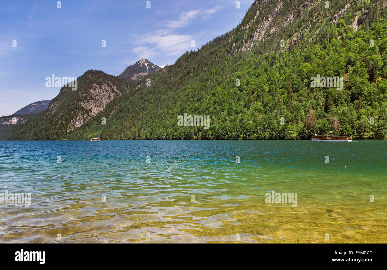 The scenic Königssee lake in Bavaria Stock Photo