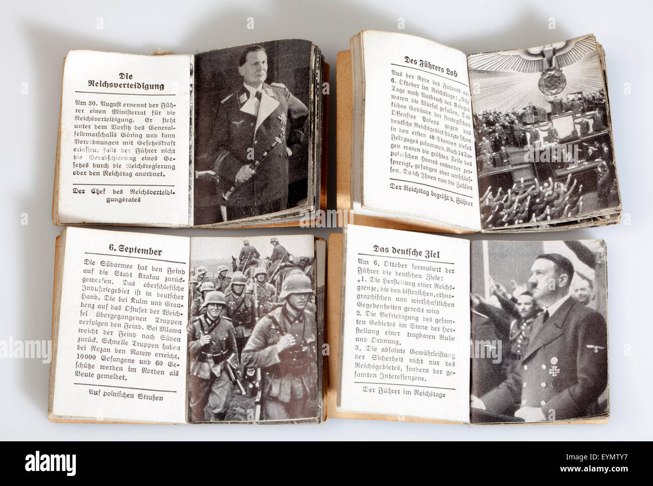 Nazi Third Reich propaganda, magazines of Winterhilfswerk or Winter Relief of the German Peoples, 1939, Stock Photo