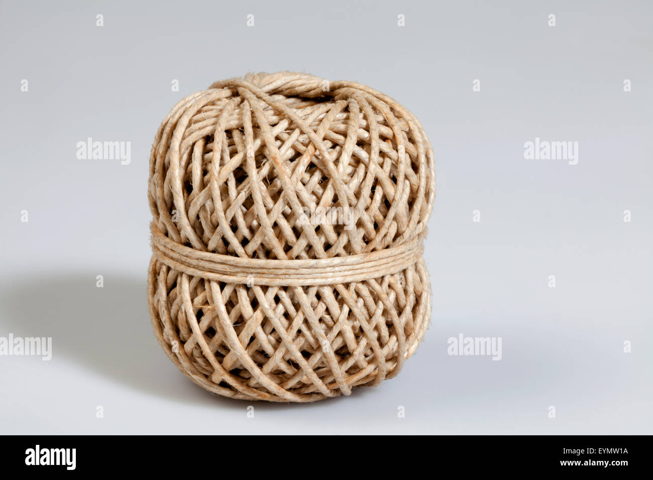 package cord, rolled into balls Stock Photo
