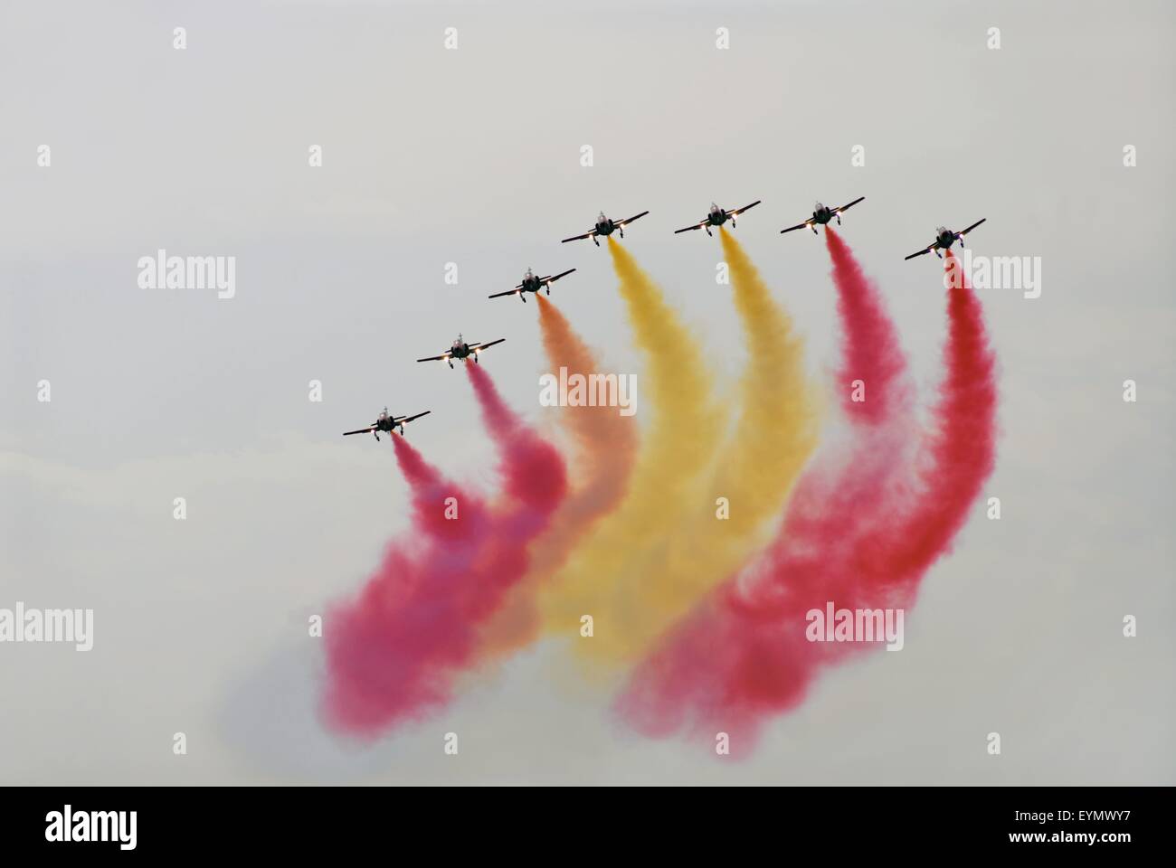 Spanish Air Force Air Acrobatic Team Patrulla Aguila With Casa Stock Photo Alamy Spanish Air Force Air Acrobatic Team Patrulla Aguila With Casa Stock Photo Alamy
