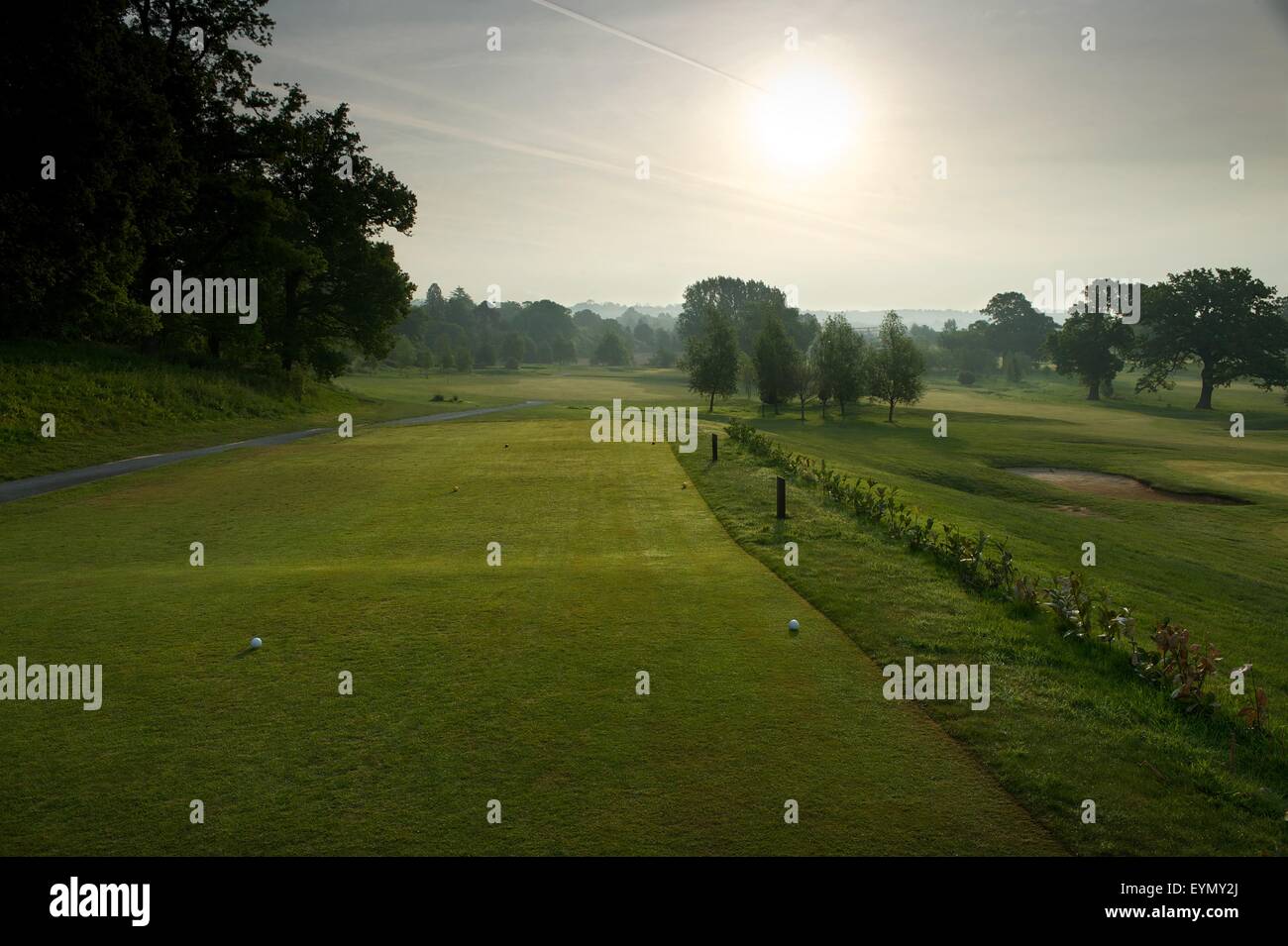 landscape shot of Reigate Hill Golf Club Stock Photo