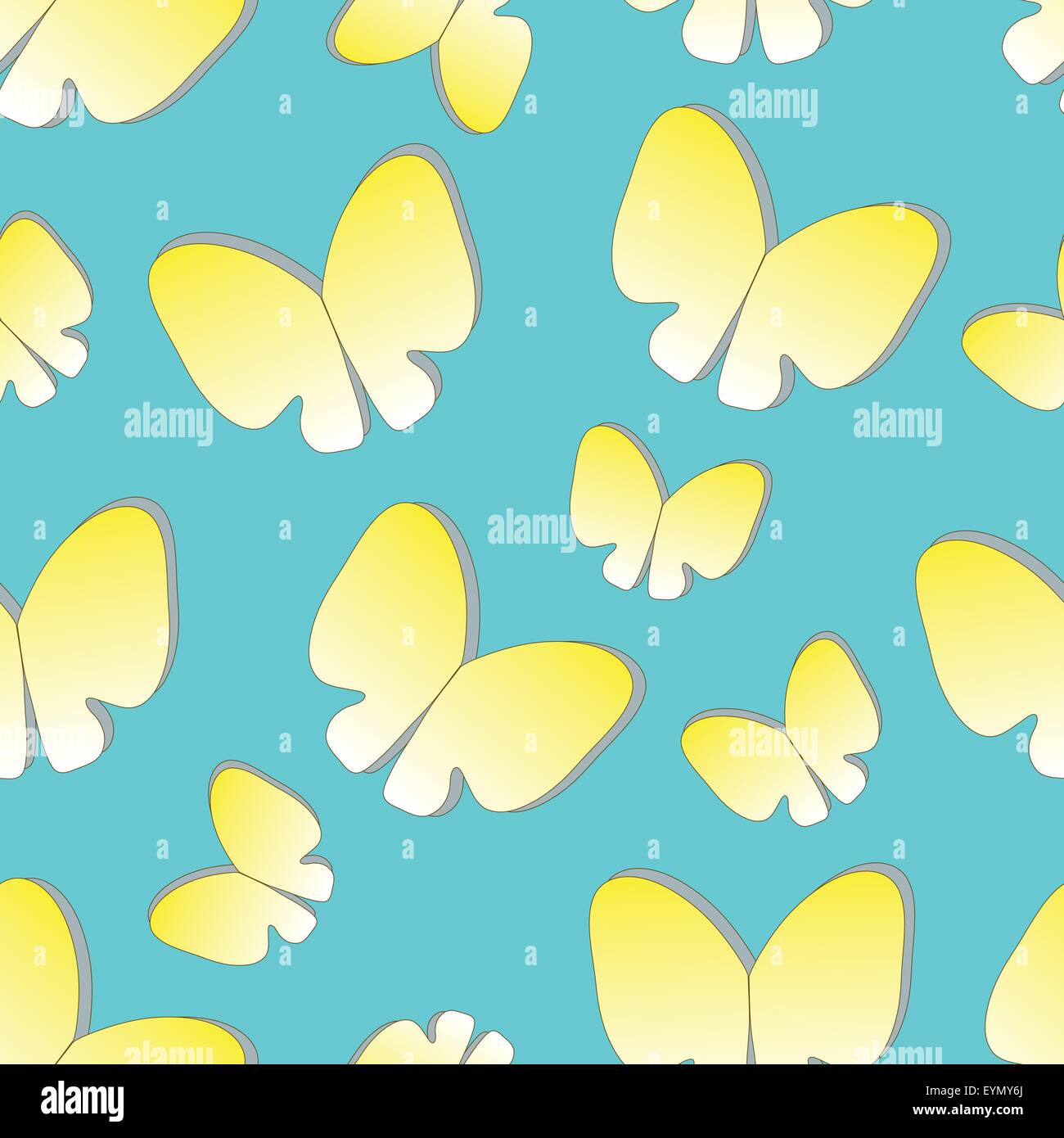 seamless background with silhouettes butterflies Stock Vector Image ...