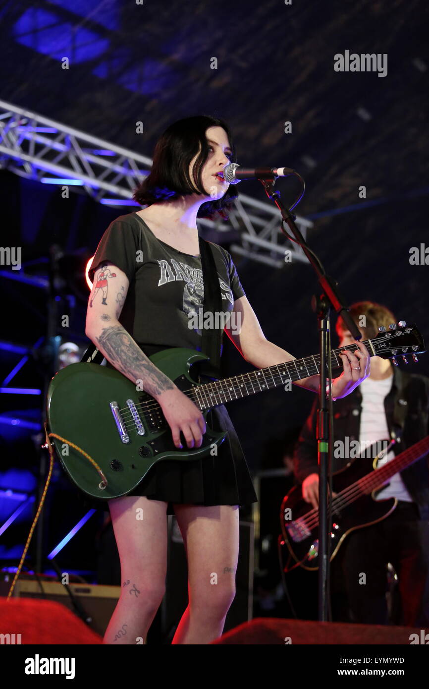 Penrith, Cumbria, UK. 1st August, 2015. Misty Miller performs live on the Calling Out Stage at Kendal Calling 2015. s Credit:  SJN/Alamy Live News Stock Photo