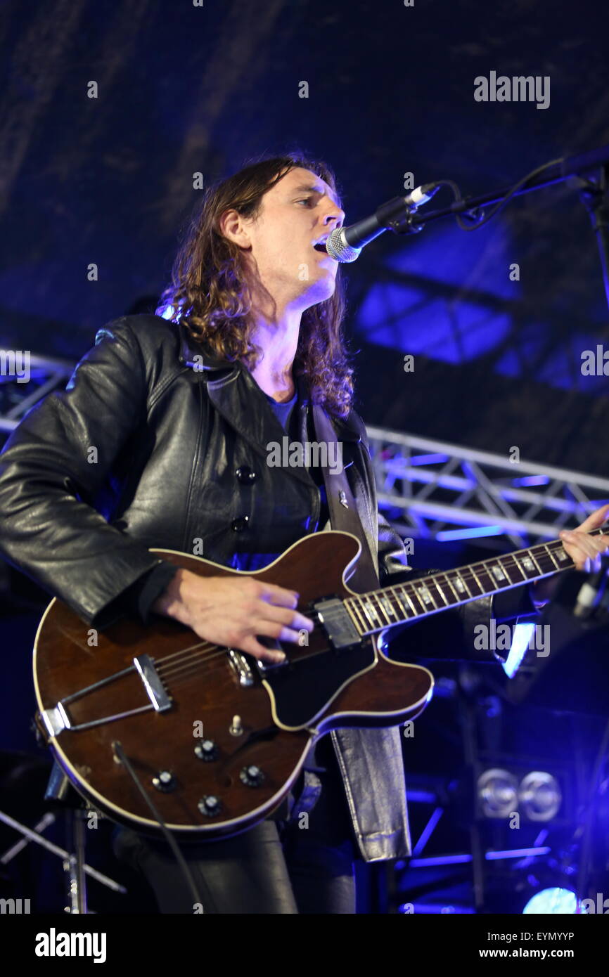 Penrith, Cumbria, UK. 1st August, 2015. Judas performs live on the Calling Out Stage at Kendal Calling 2015. s Credit:  SJN/Alamy Live News Stock Photo