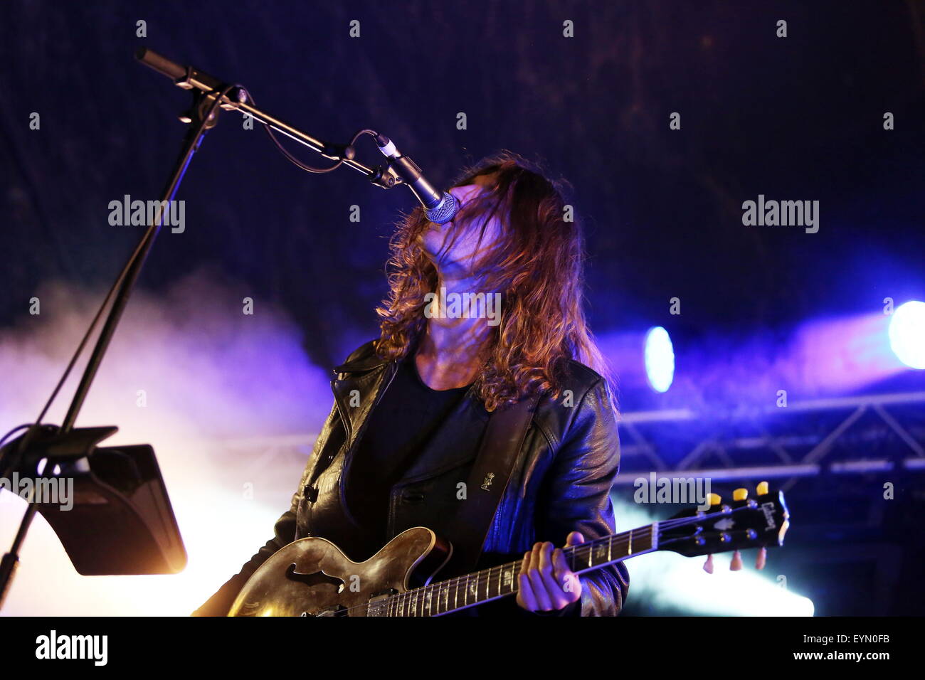 Penrith, Cumbria, UK. 1st August, 2015. Judas performs live on the Calling Out Stage at Kendal Calling 2015. s Credit:  SJN/Alamy Live News Stock Photo