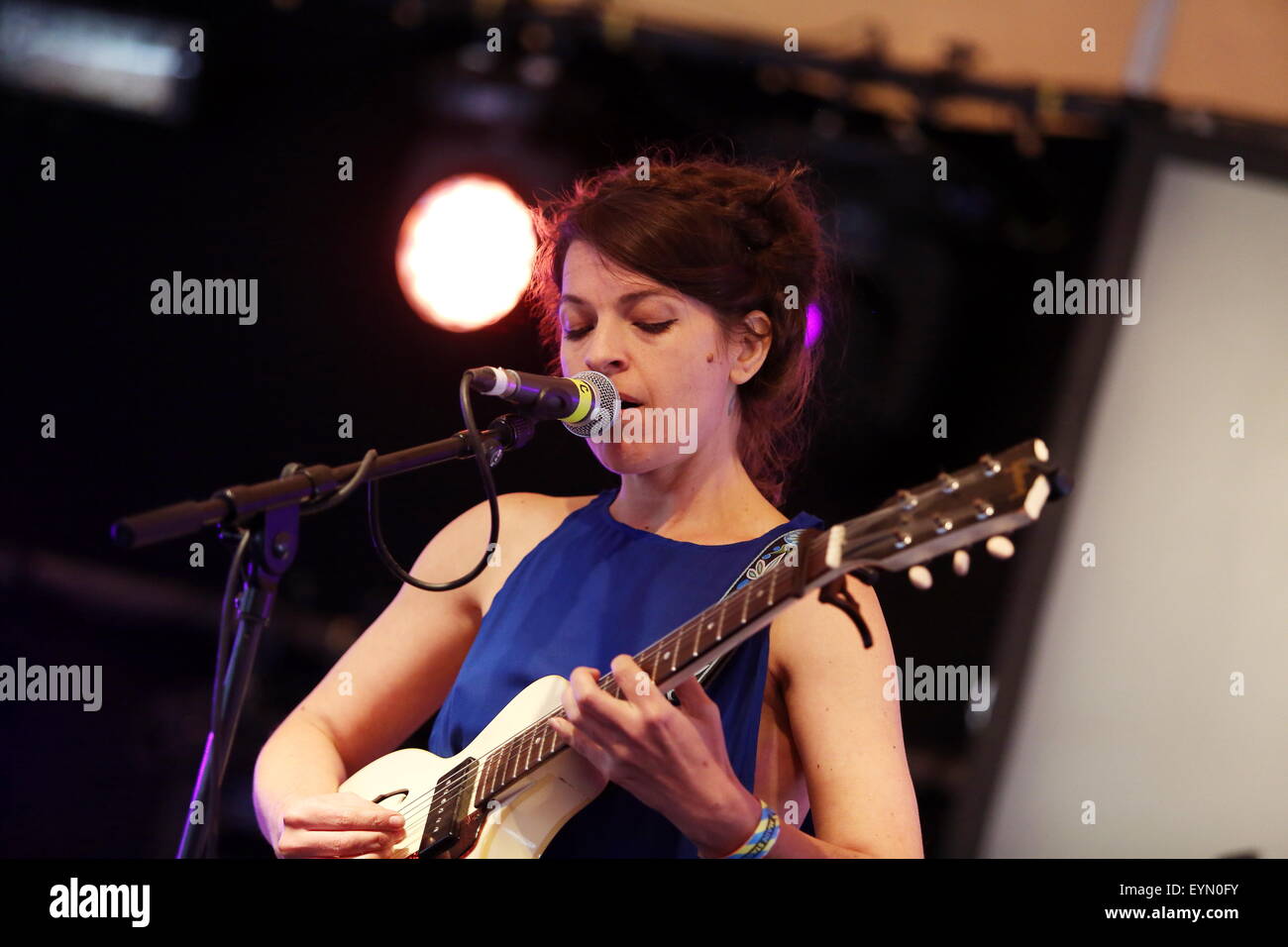 Penrith, Cumbria, UK. 1st August, 2015. Jesca Hoop performs live on the Chai Wallah Stage at Kendal Calling 2015. s Credit:  SJN/Alamy Live News Stock Photo