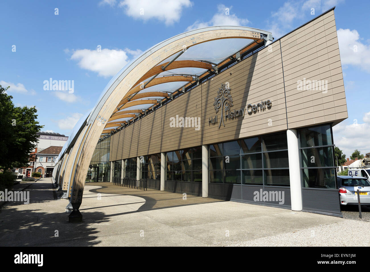 Hull History Centre in Hull, England. The centre holds a library and