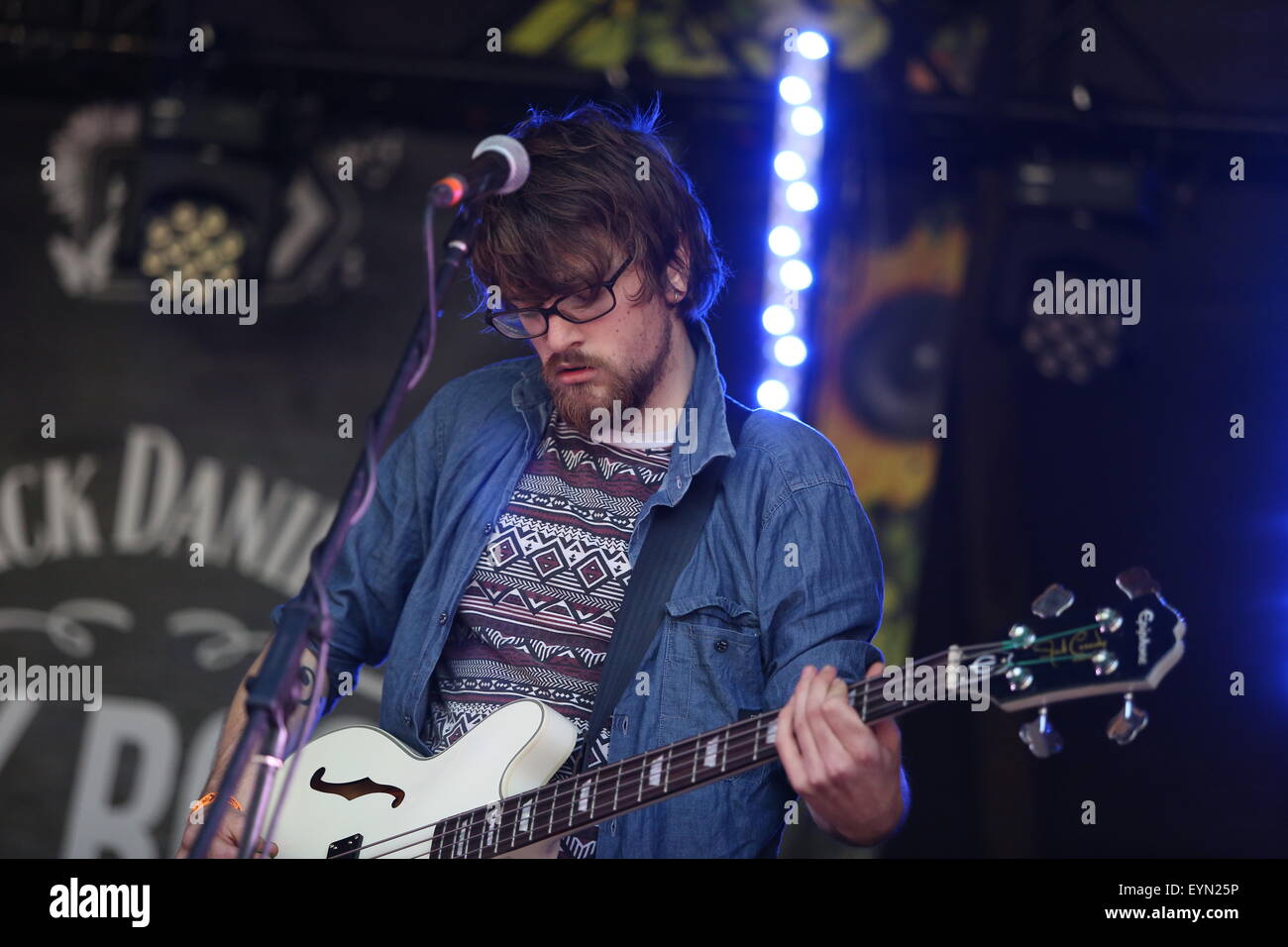 Penrith, Cumbria, UK. 1st August, 2015. Cactus Knife performs live on the Woodlands Stage at Kendal Calling 2015. s Credit:  SJN/Alamy Live News Stock Photo