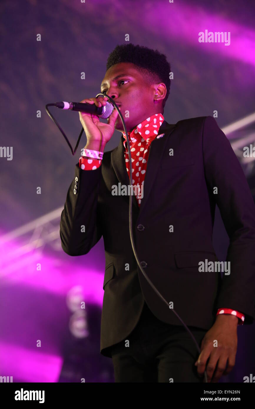 Penrith, Cumbria, UK. 1st August, 2015. Remi Miles performs live on the Calling Out Stage at Kendal Calling 2015. Credit:  SJN/Alamy Live News Stock Photo