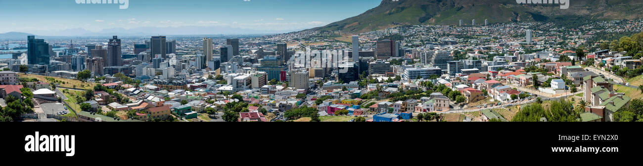 Cape Town city bowl, panoramic view from Signal Hill, Cape Town, South Africa Stock Photo