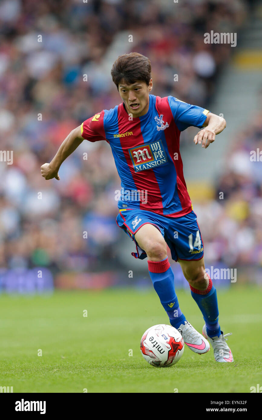 London, UK. 01st Aug, 2015. Pre Season Friendly. Fulham versus Crystal Palace. Crystal Palace's Lee Chung-Yong in action Credit:  Action Plus Sports/Alamy Live News Stock Photo