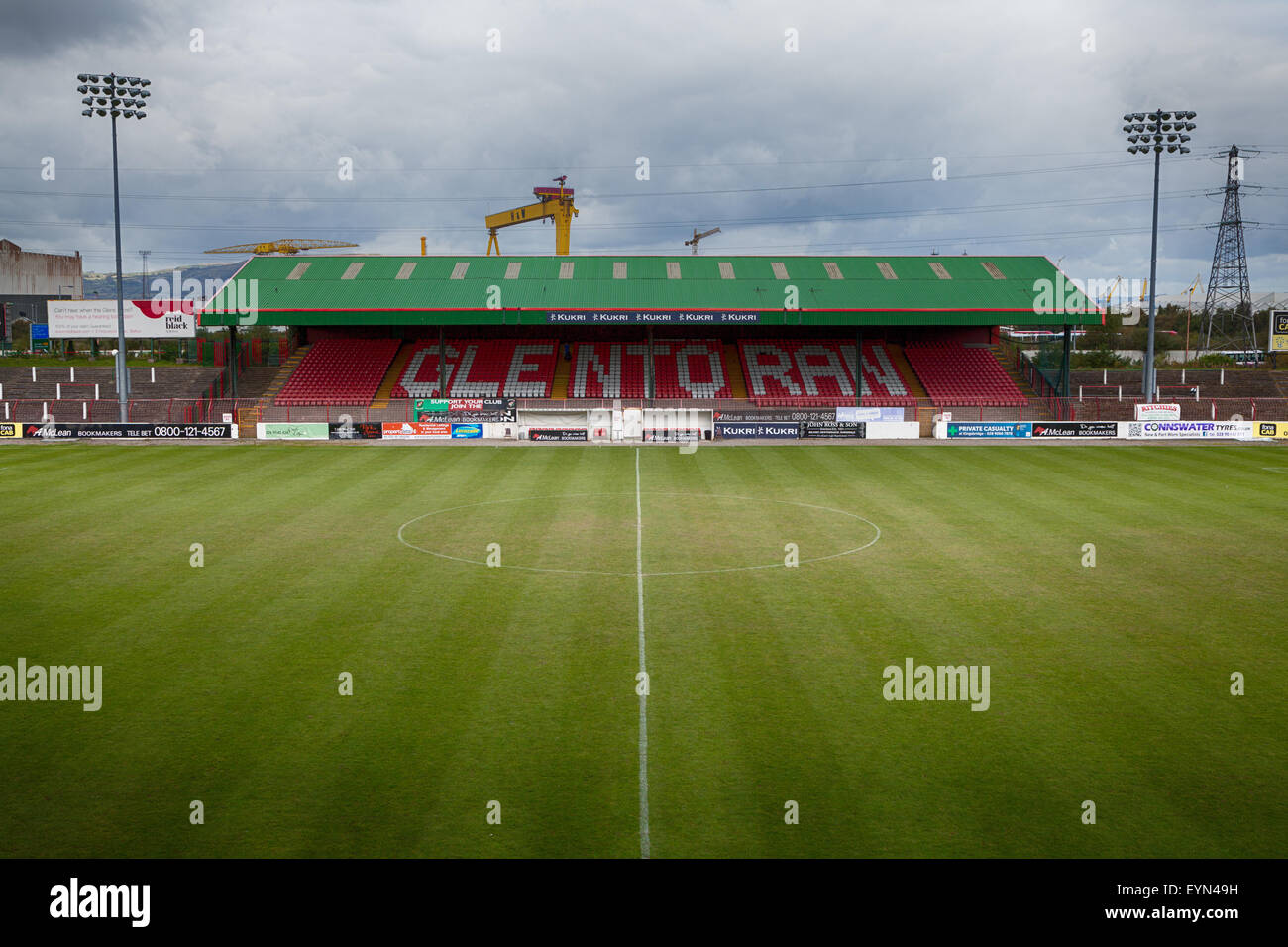 The Oval, Glentoran Football Stadium in Belfast, Northern ...