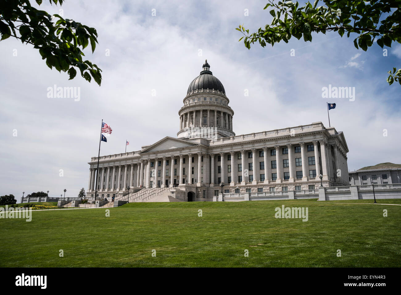 Panorama view of Utah State Capitol, Salt Lake City, capital of Utah ...