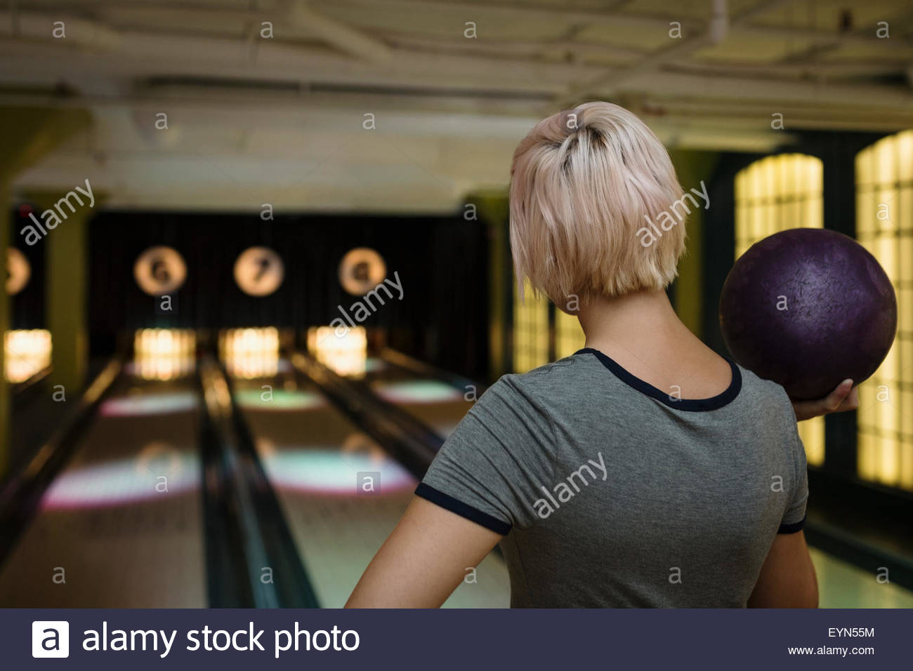 Bowling lane hires stock photography and images Alamy