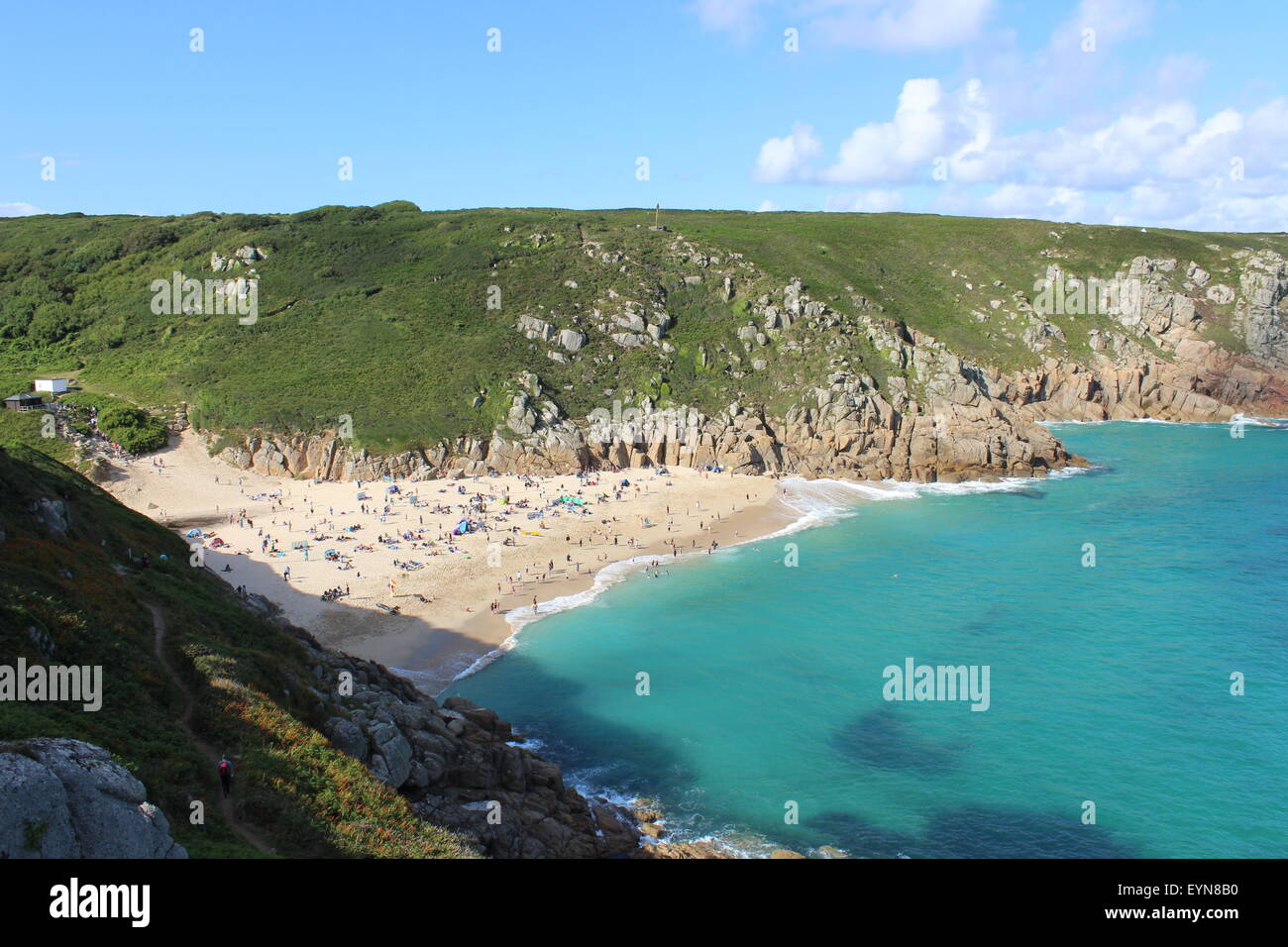 Porthcurno Beach, Cornwall Stock Photo Alamy