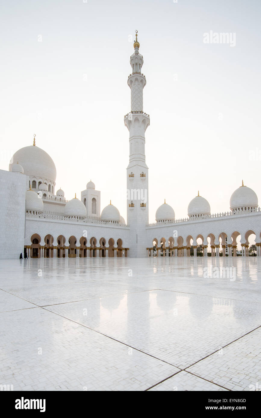 Grand Mosque, Abu Dhabi, United Arab Emirates Stock Photo
