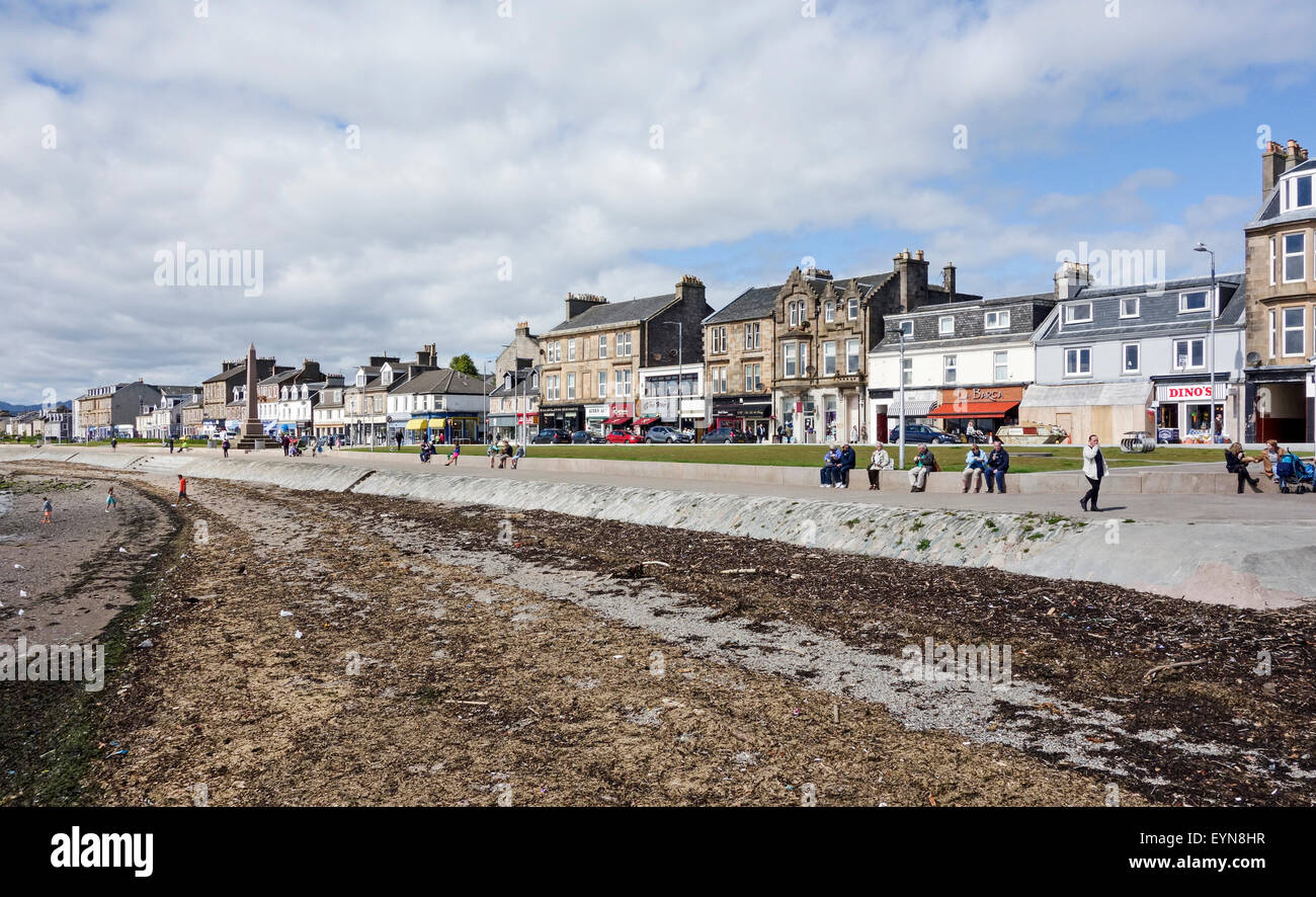 The Helensburgh sea front facing River Clyde in  Argyll & Bute Scotland Stock Photo
