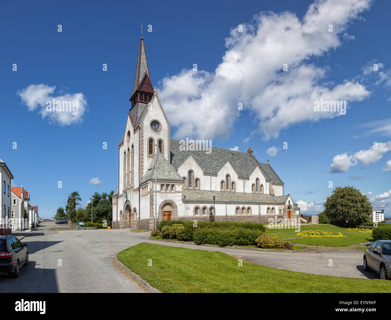 St Johannes church was established in 1885 in Stavanger, Norway. Stock Photo