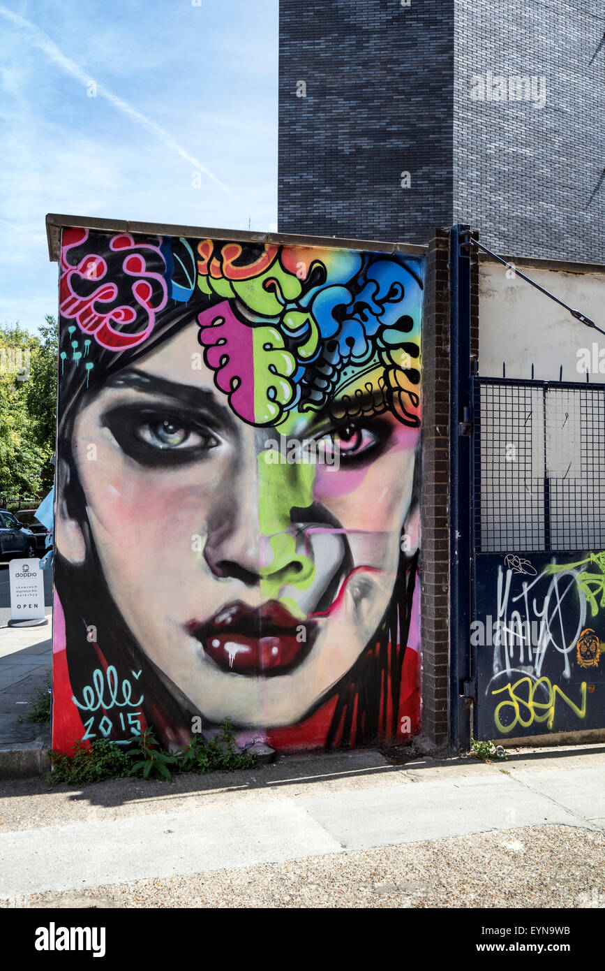 Street Art in Hanbury Street East London Stock Photo Alamy