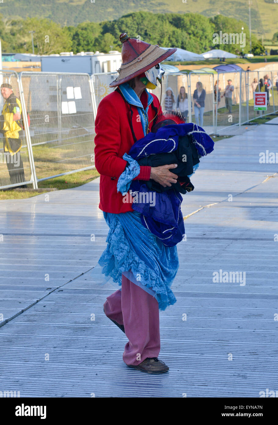 The Crazy World of Arthur Brown  plays the Castle Stage   at, Saturday, Camp Bestival, Lulworth Castle, Dorset, UK Stock Photo