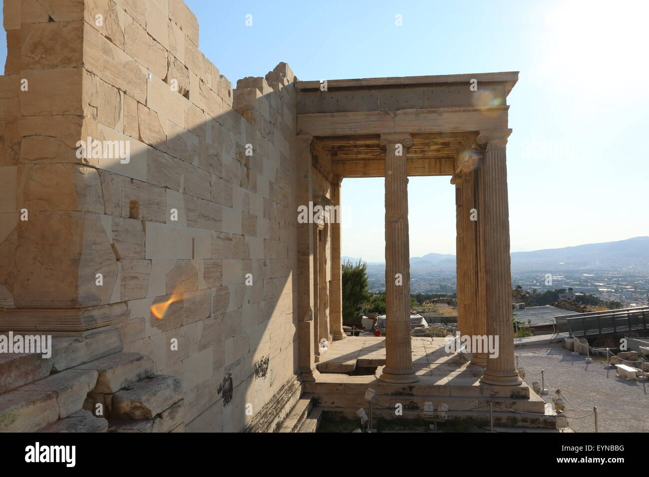 Erechtheion, Acropolis monuments in Athens Greece Stock Photo