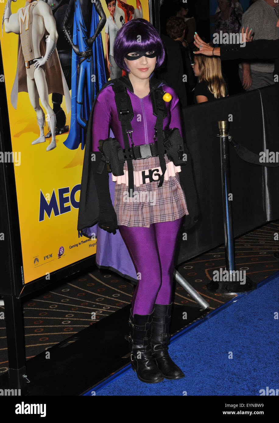LOS ANGELES, CA - OCTOBER 30, 2010: Erin Sanders at the Los Angeles premiere of 'MegaMind' at Mann's Chinese Theatre, Hollywood. Stock Photo