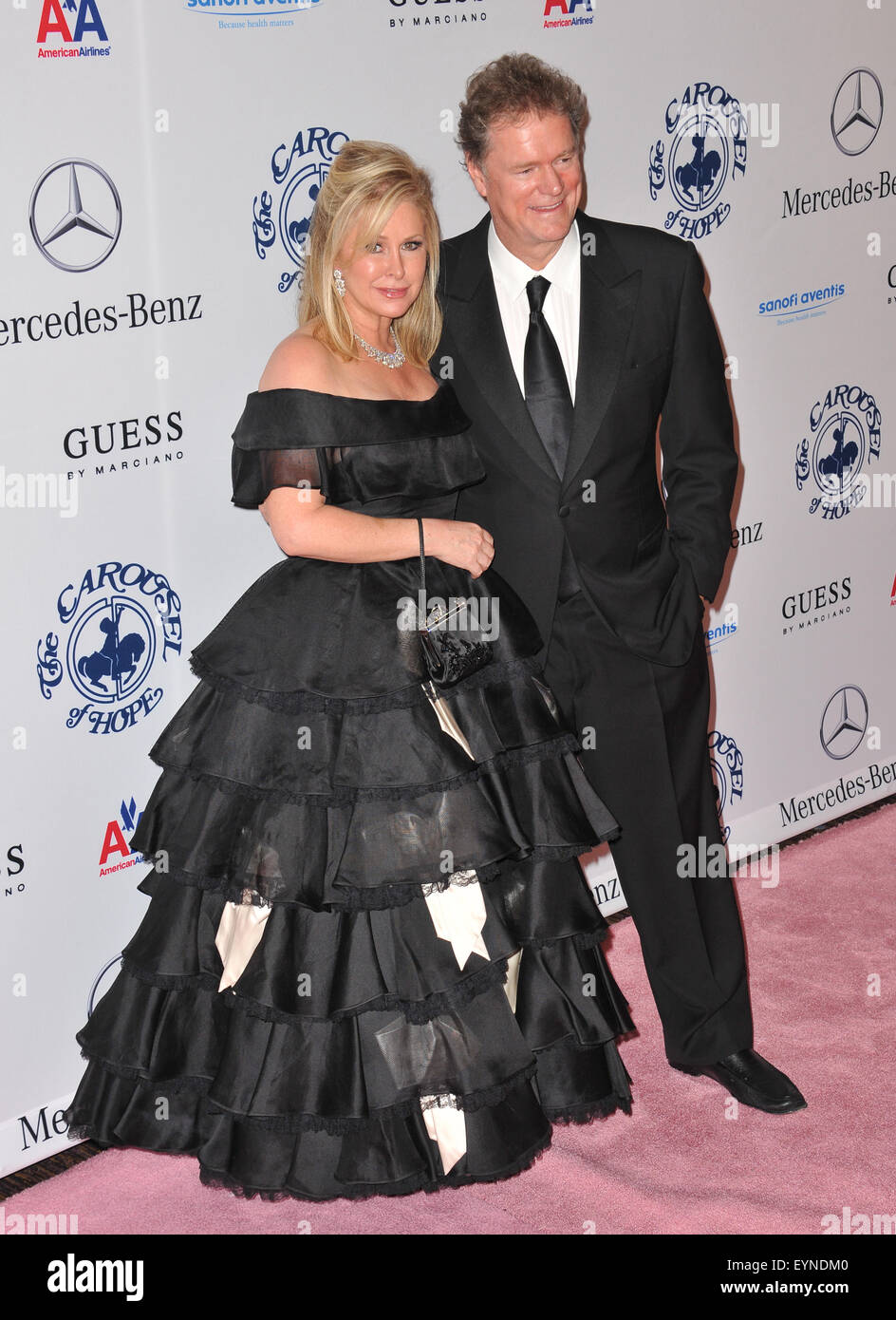LOS ANGELES, CA - OCTOBER 23, 2010: Kathy Hilton & husband Rick Hilton at the 32nd Anniversary Carousel of Hope Ball at the Beverly Hilton Hotel. Stock Photo