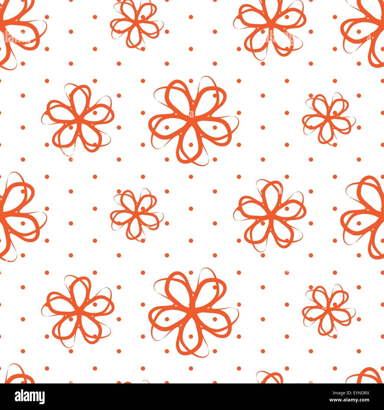 Seamless tile. Flowers on a white background Stock Vector Image & Art