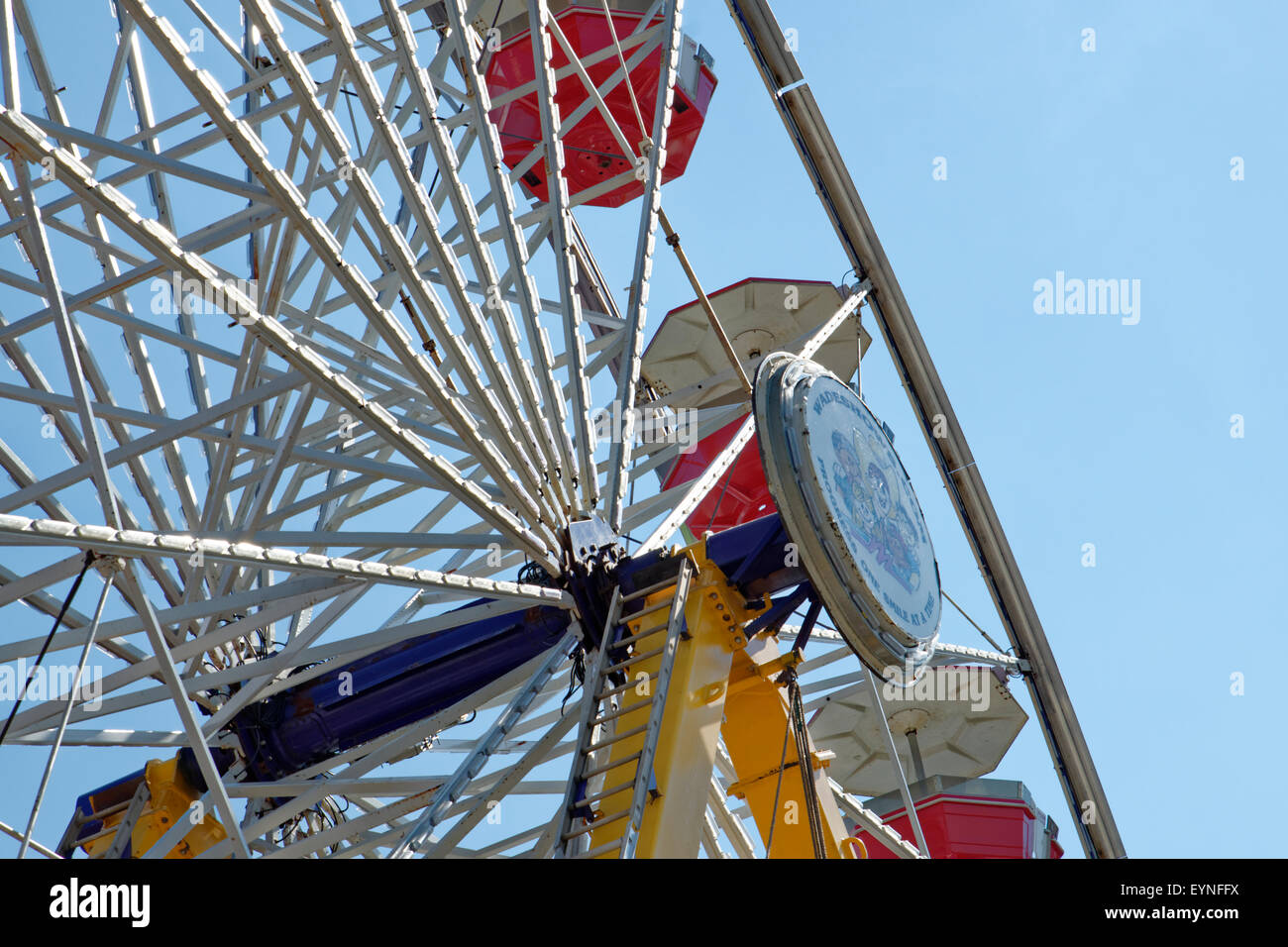 Closeup of ferris wheel at the Delaware State Fair in Harrington, DE