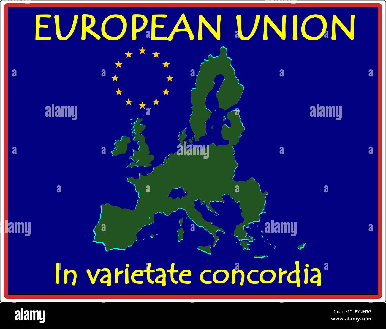Motto of the european union stock vector images alamy