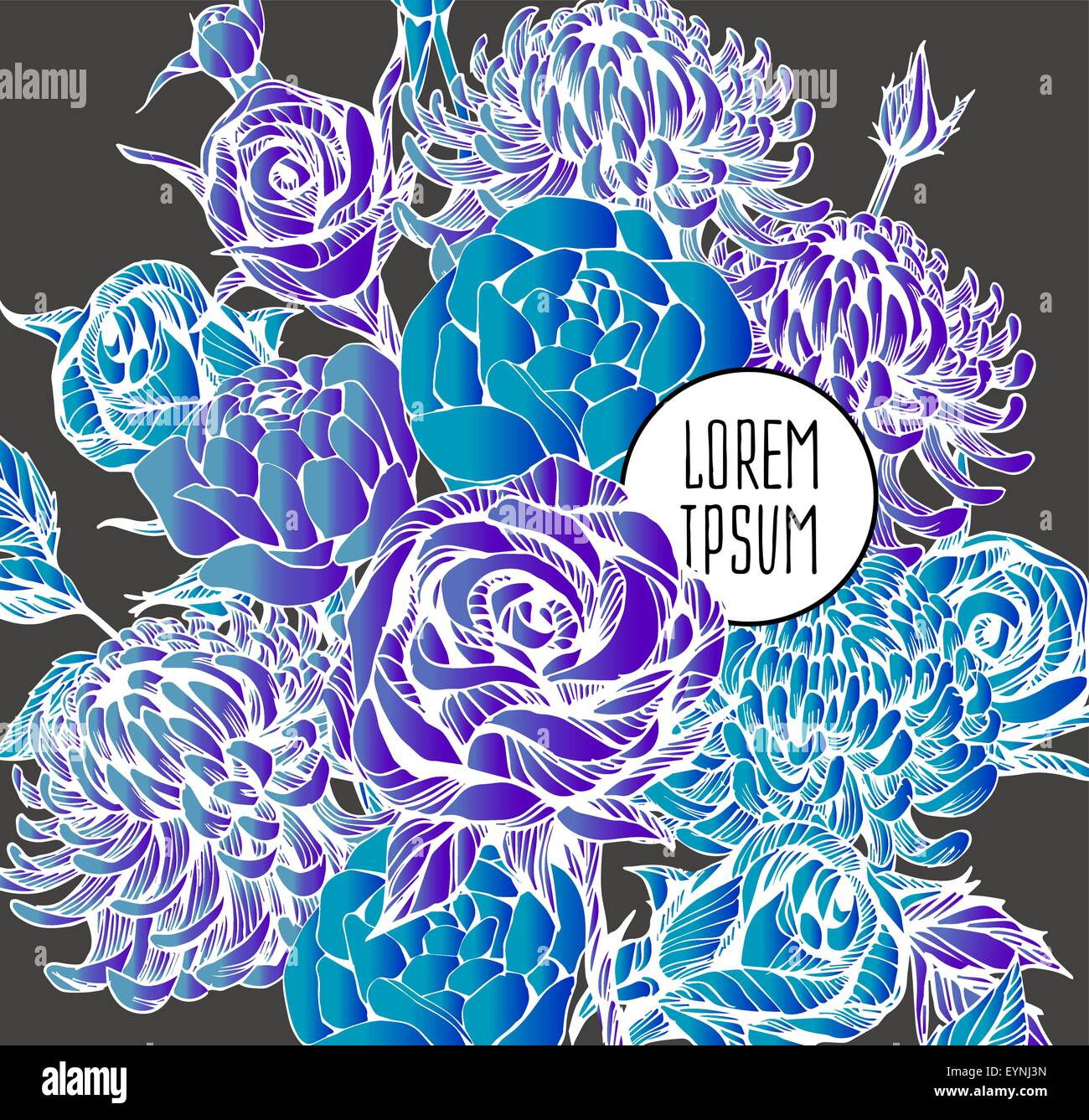 beautiful flower background art Stock Vector Image & Art - Alamy