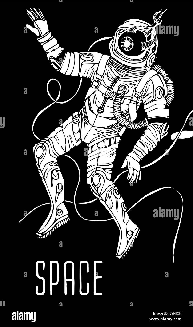 Space concept with astronaut Stock Vector Image & Art - Alamy