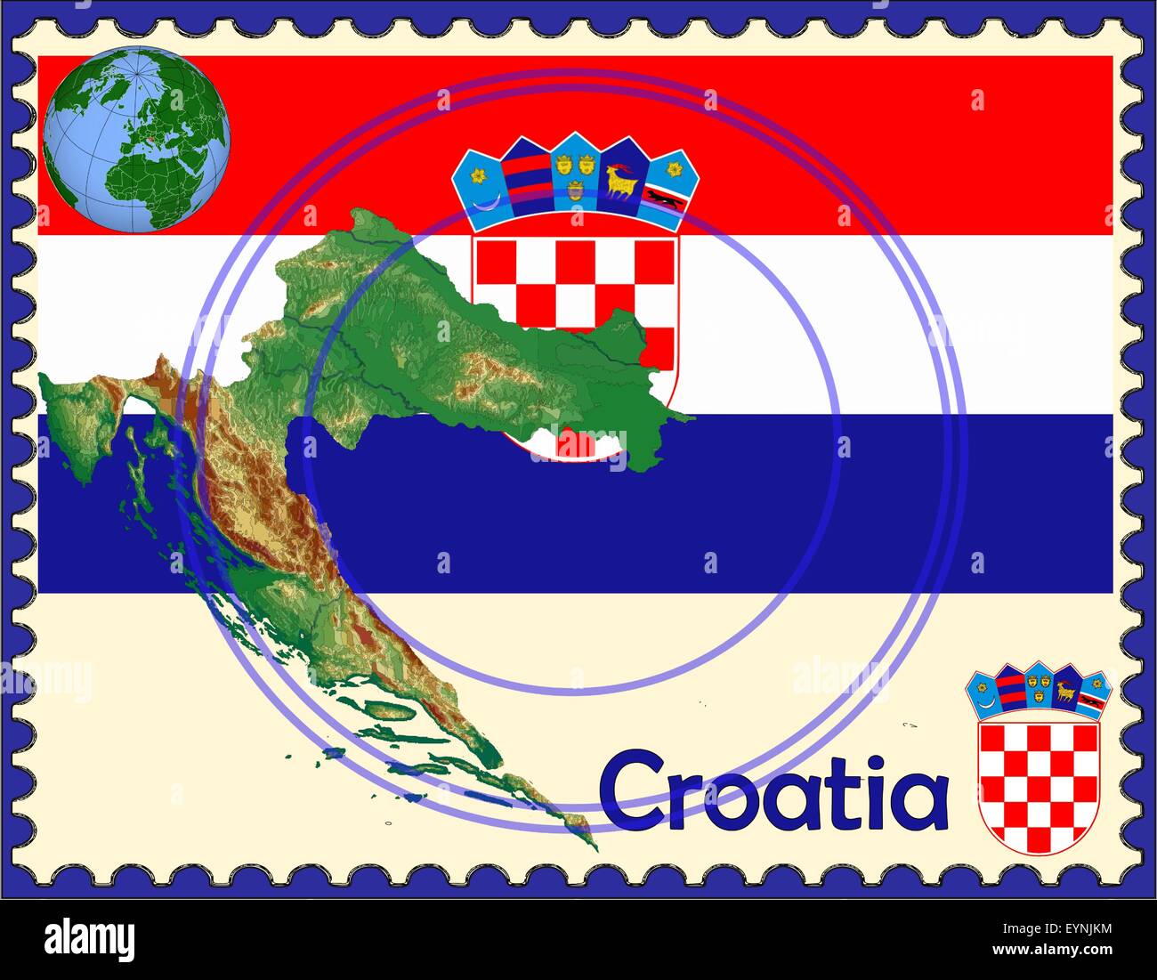 Cuba croatia flag Stock Vector Images - Alamy