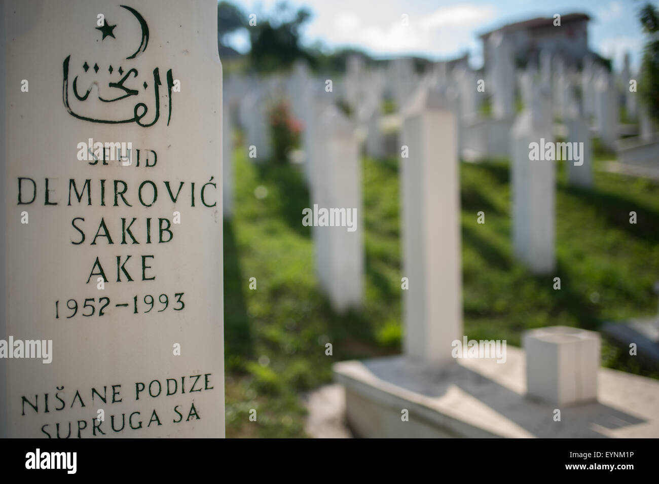 Muslim Cemetery, near National Library, Sarajevo, Bosnia and Erzegovina landscape landscapes Roberto Nistri horizontal Stock Photo