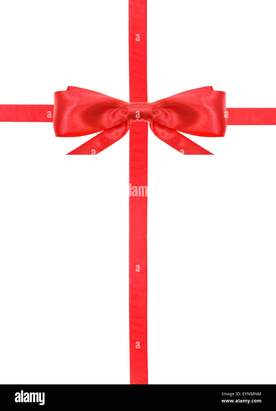 Red ribbons with bow stock image. Image of color, packaging - 61029087