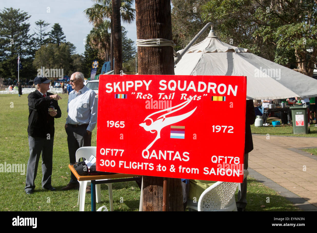 skippy squadron members from the vietnam war at a Sydney military tattoo event,new south wales,australia Stock Photo