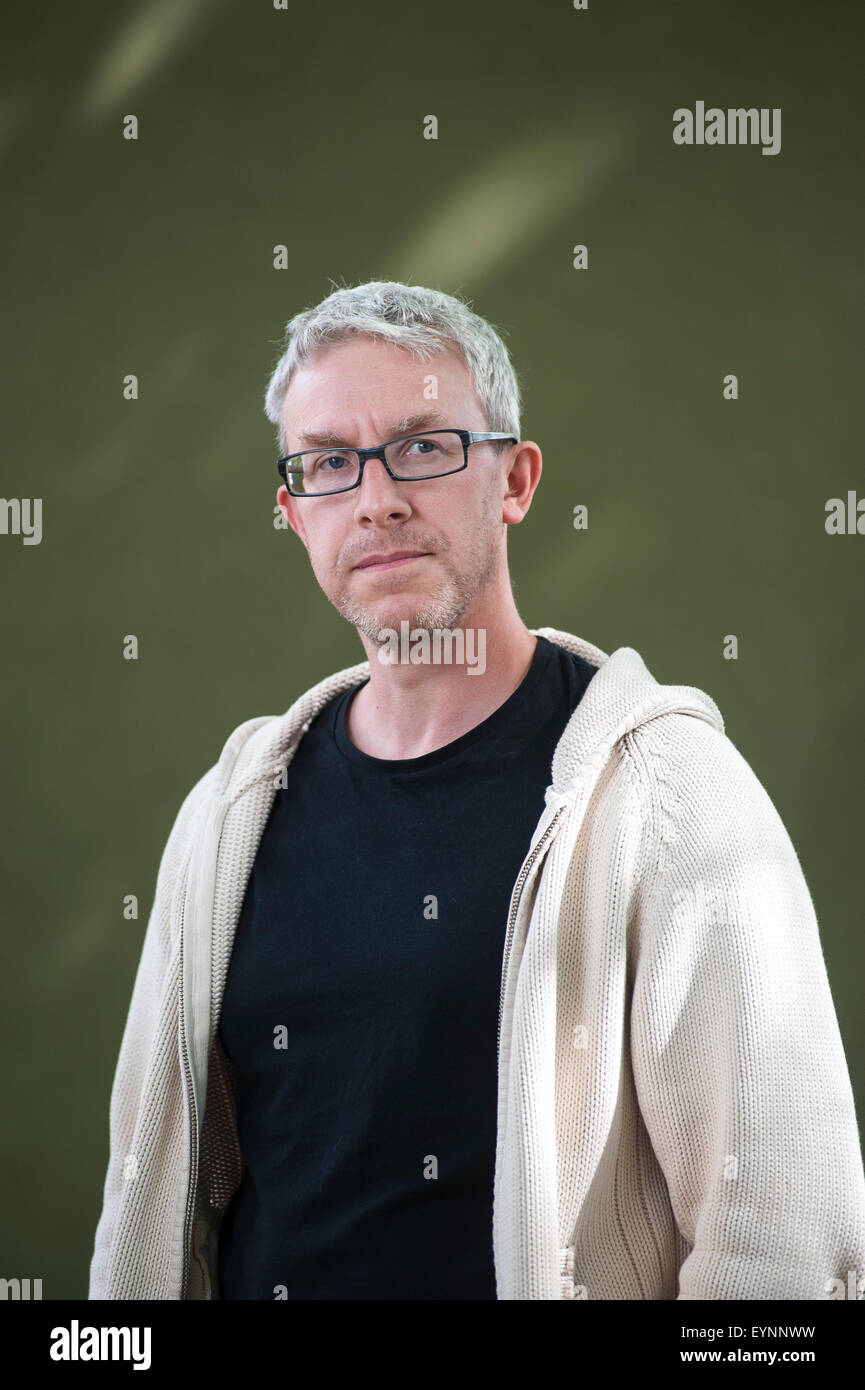 Professor of social geography, Alastair Bonnett, appearing at the Edinburgh International Book Festival Stock Photo