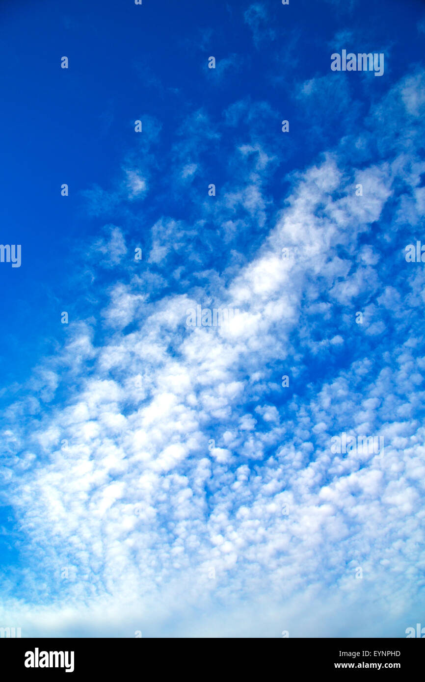 in the blue sky white soft clouds and abstract background Stock Photo ...