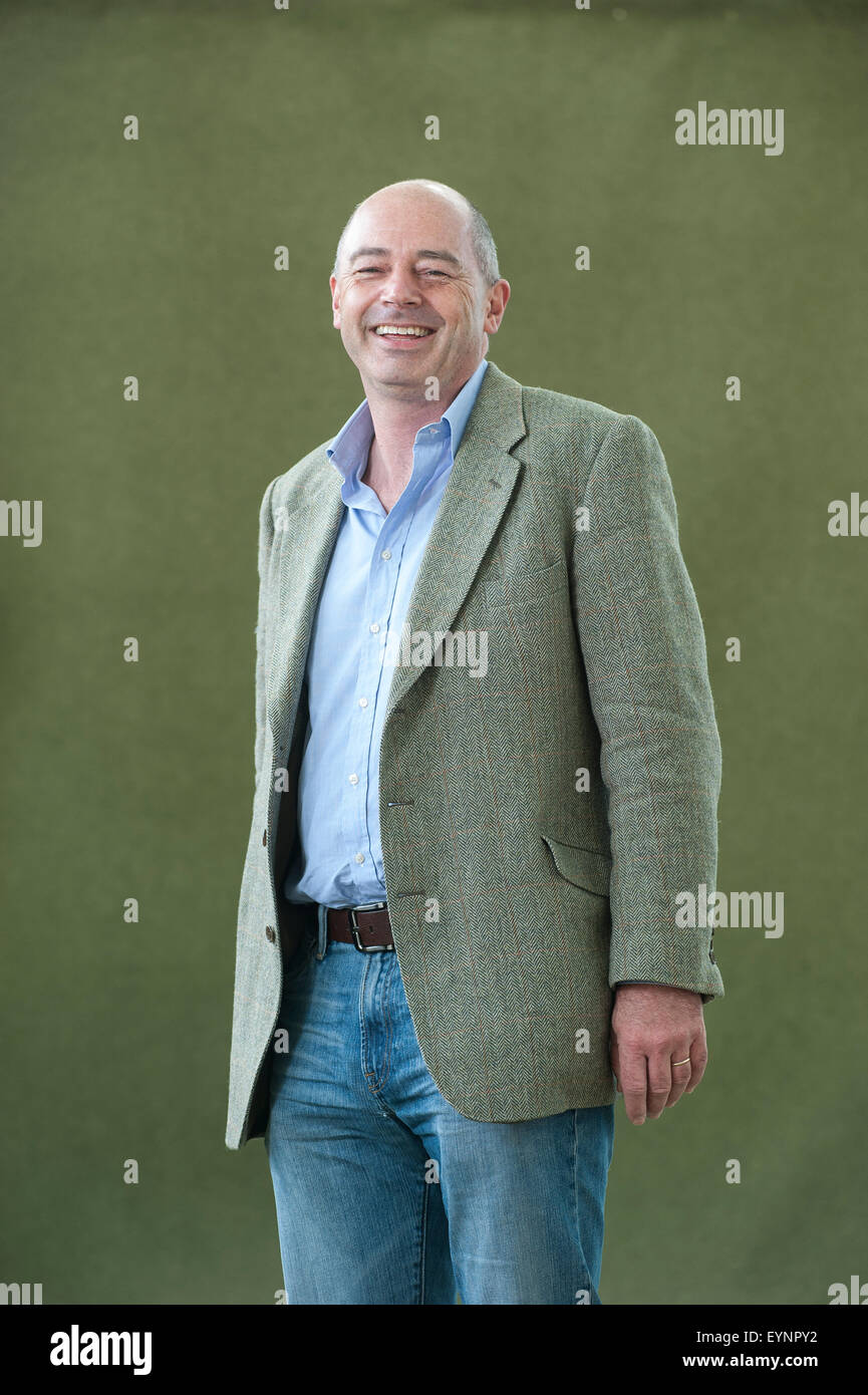 Professor of international security Richard J Aldrich appearing at the Edinburgh International Book Festival. Stock Photo