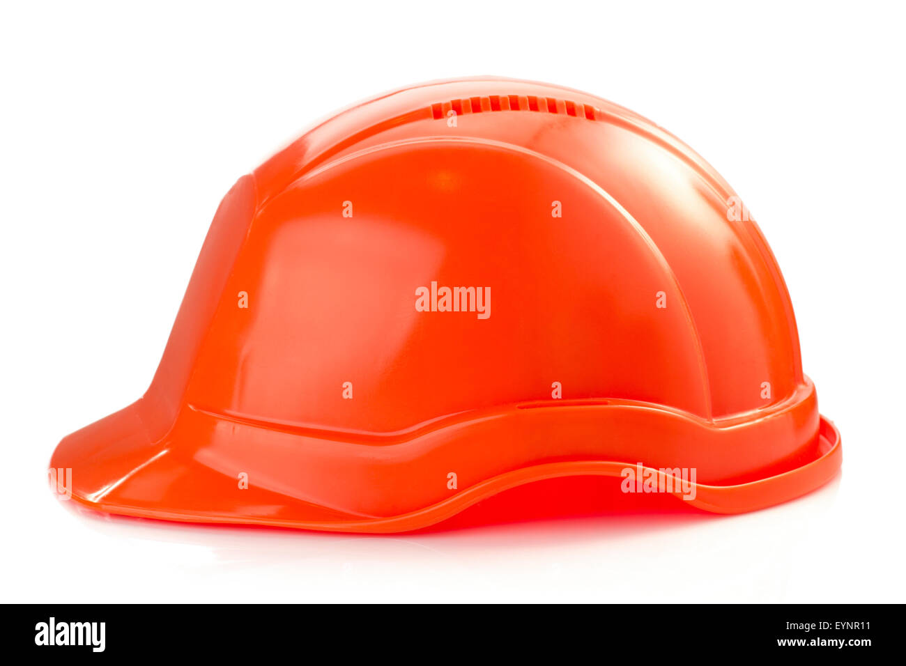 construction helmet isolated on white background Stock Photo