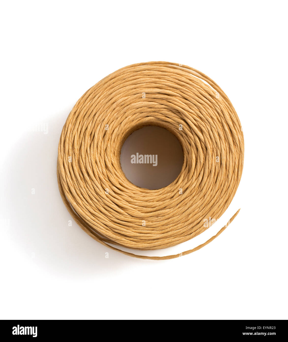 roll of twine cord isolated on white background Stock Photo