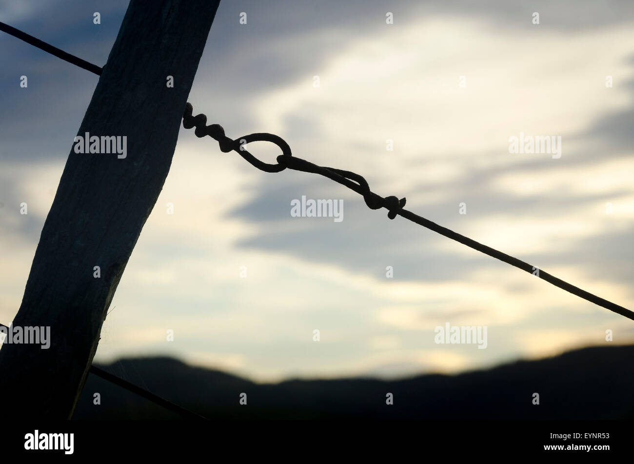 Farm fence, Glenburn, Wairarapa, North Island, New Zealand Stock Photo Alamy