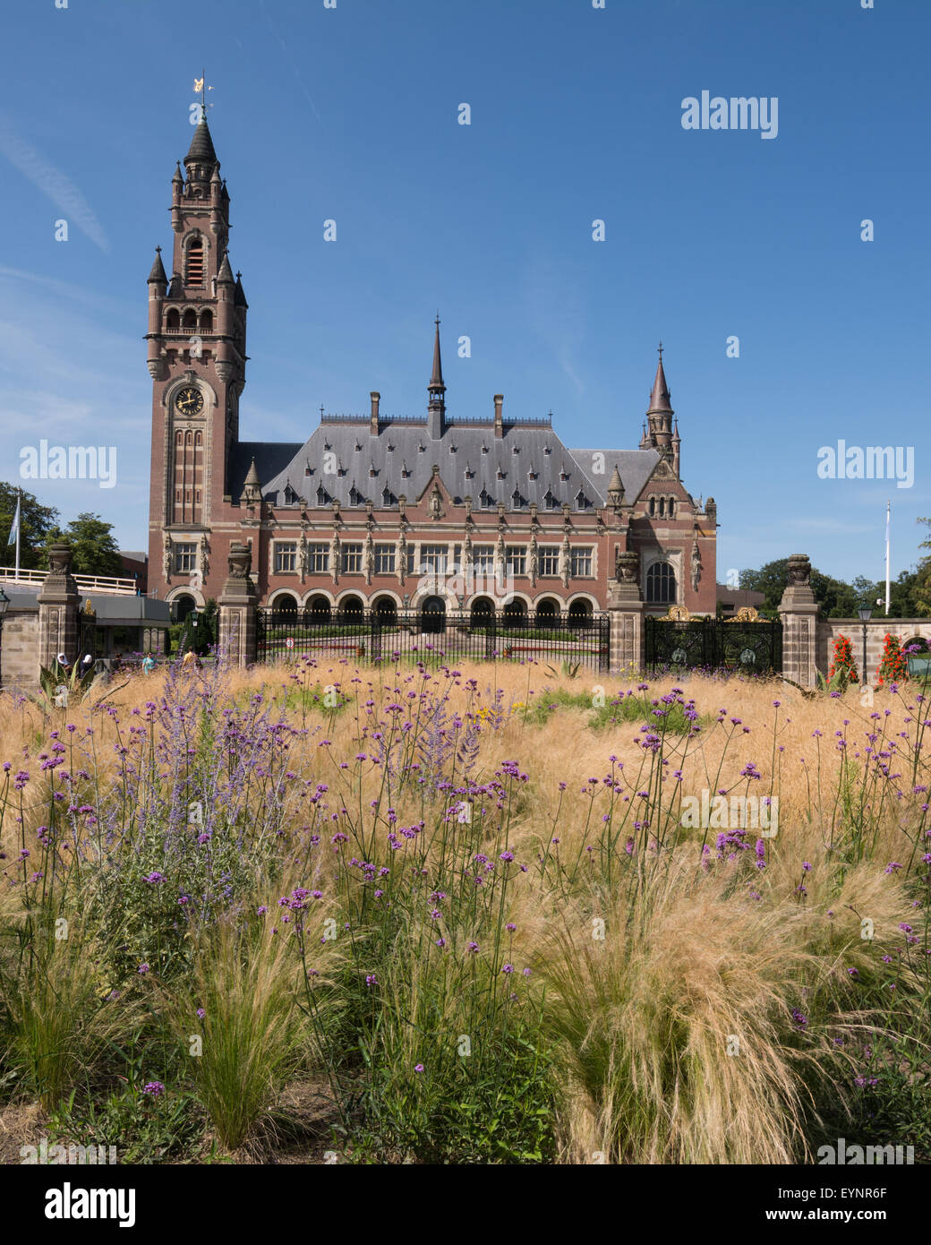 The Peace Palace in The Hague which houses the International Court of Justice Stock Photo