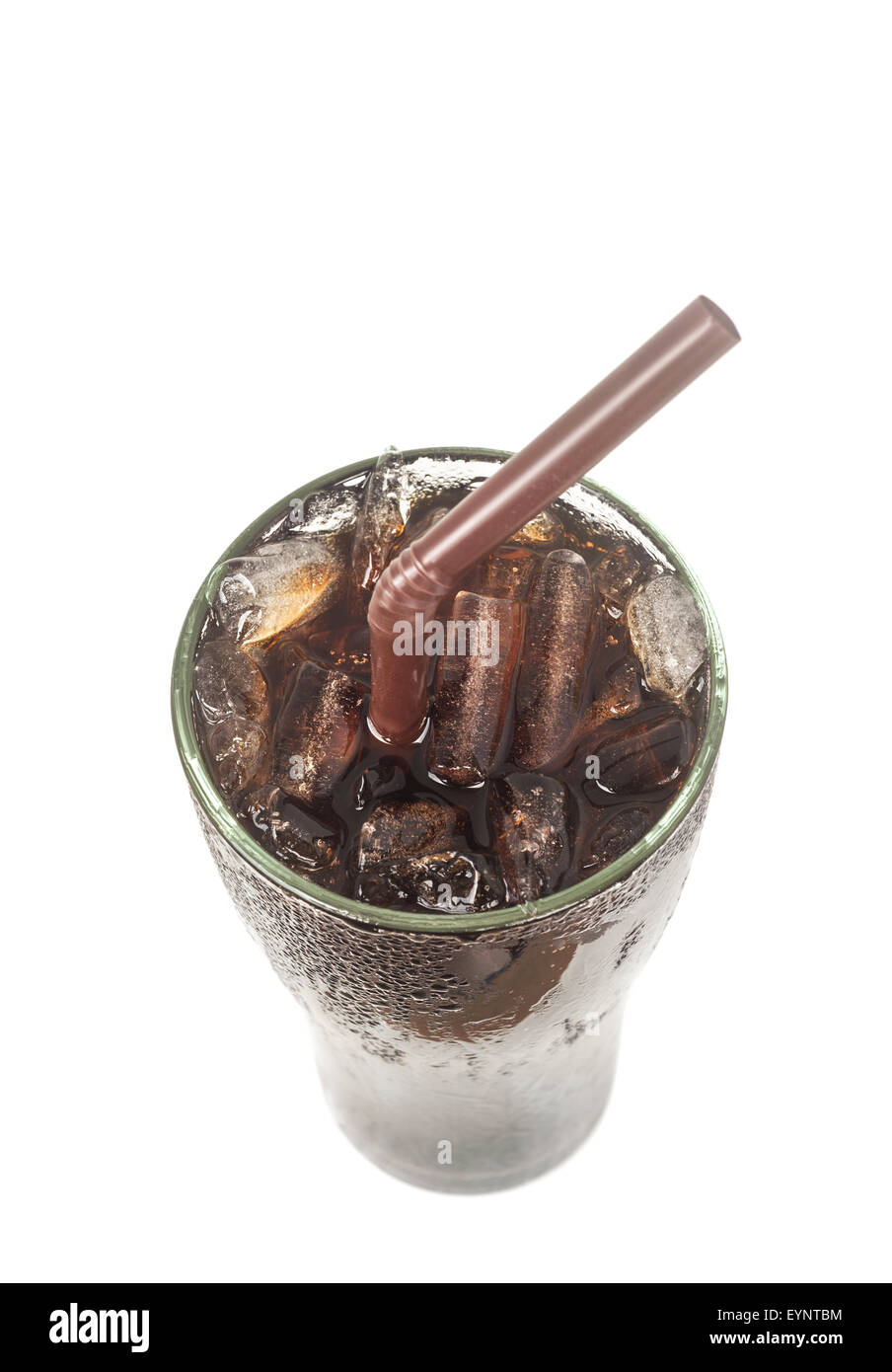 Ice black coffee, Isolated on white background Stock Photo