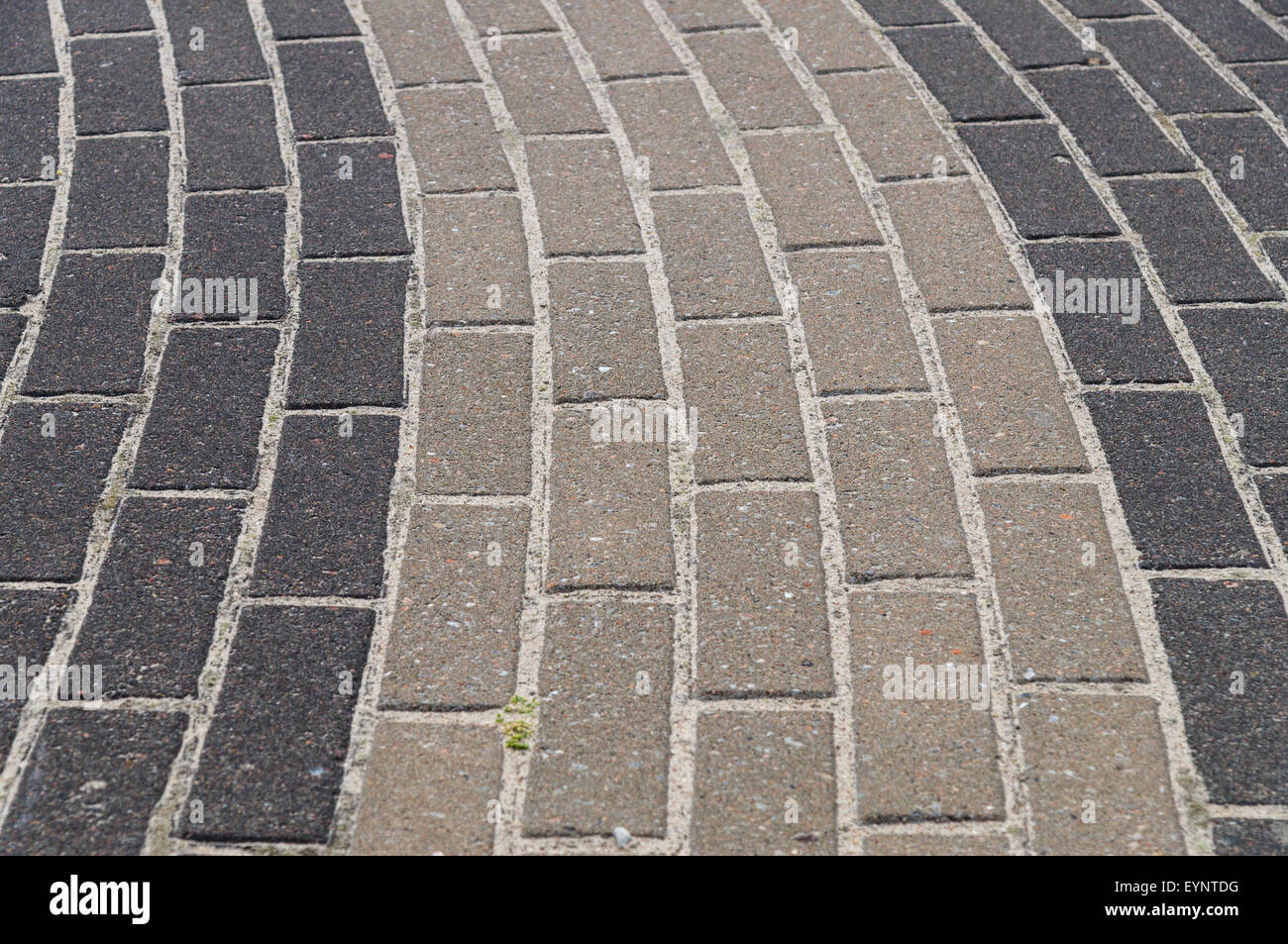 Paving decorative dark and light tiles, road detail Stock Photo Alamy