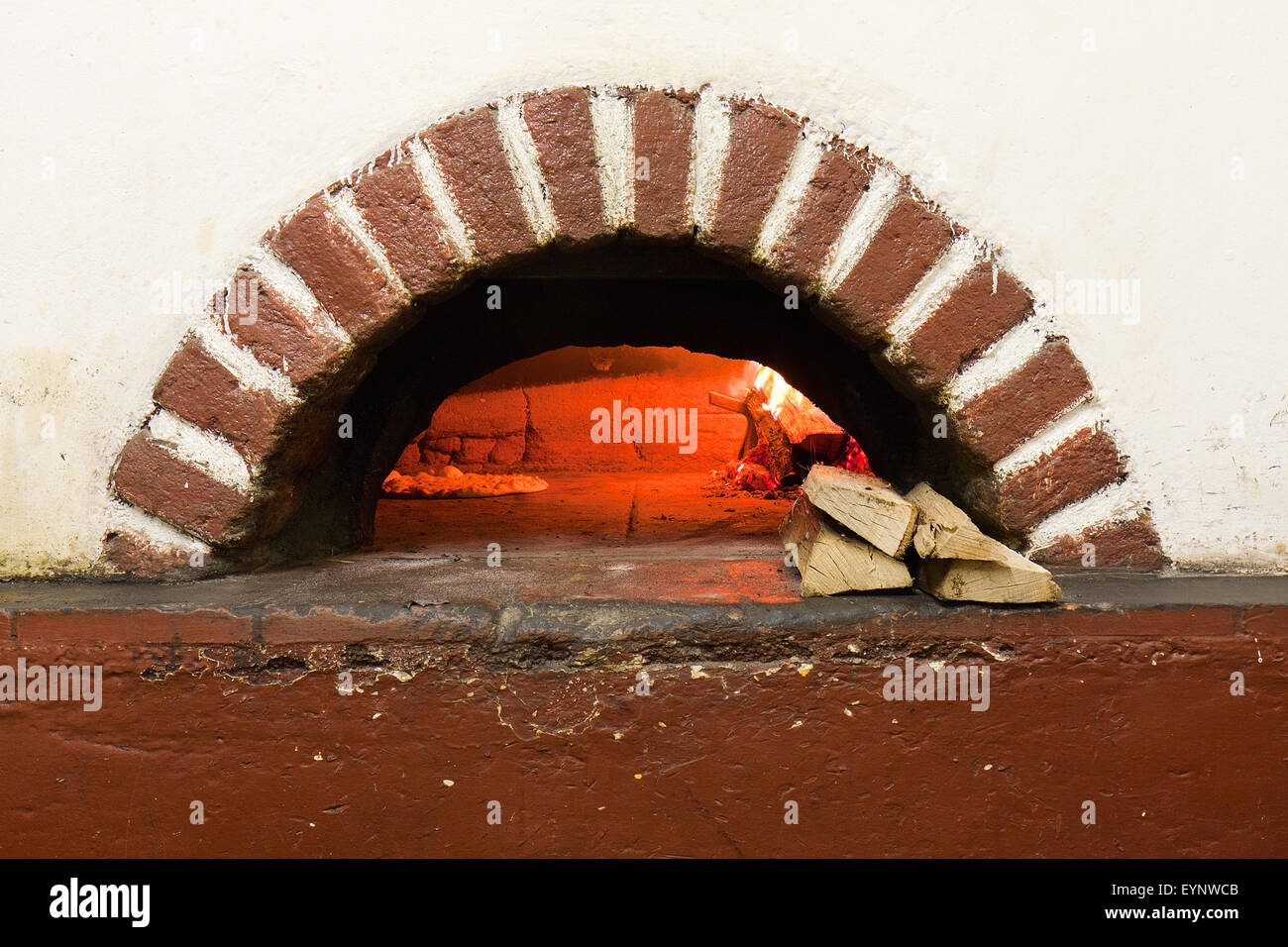 wood-fired pizza oven Stock Photo